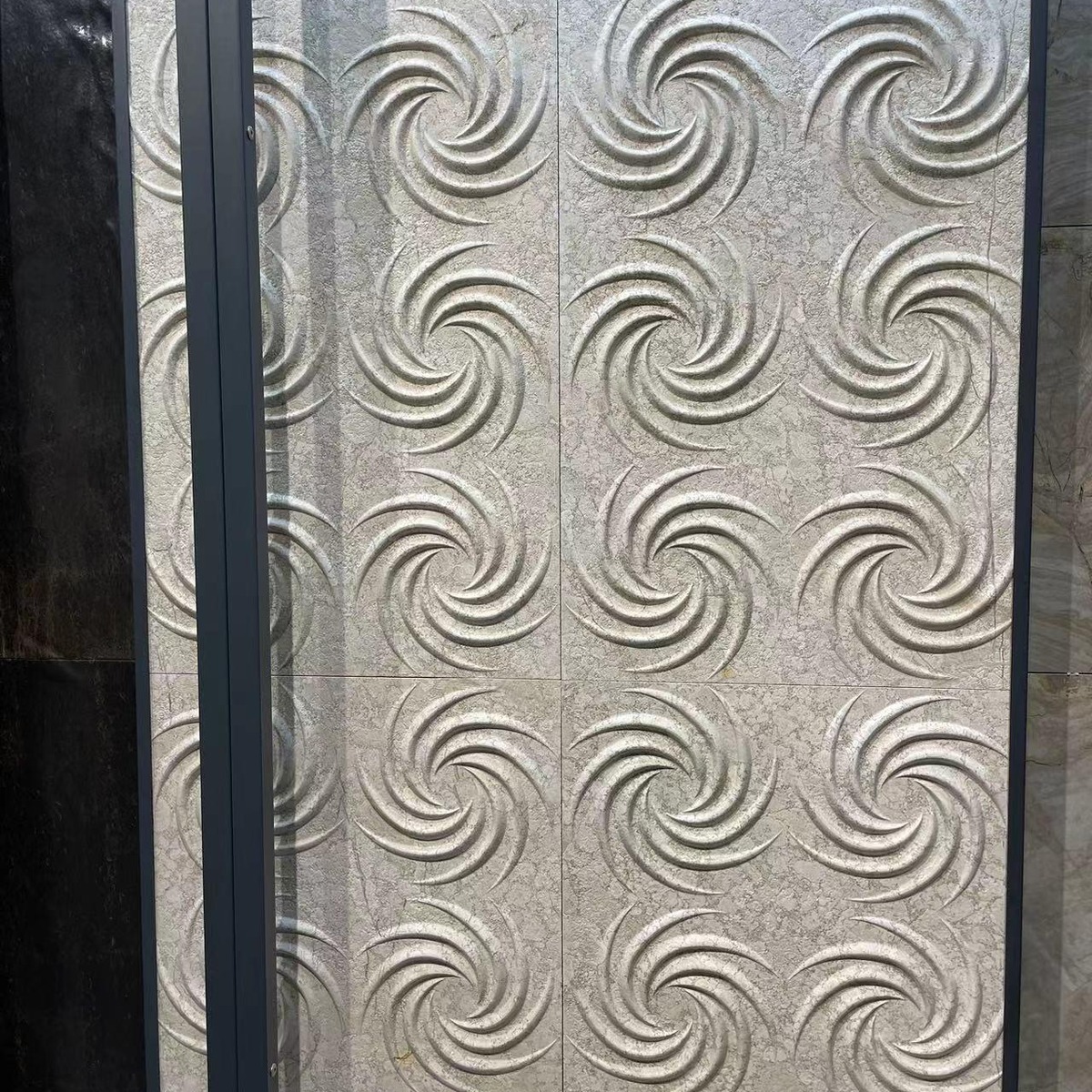 Golden Sand Beige Swirl Panel — product photograph