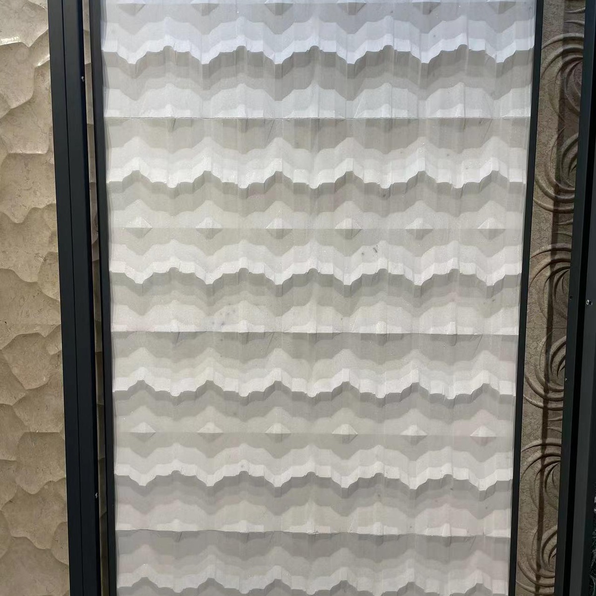 Universe White Relief Panel — product photograph