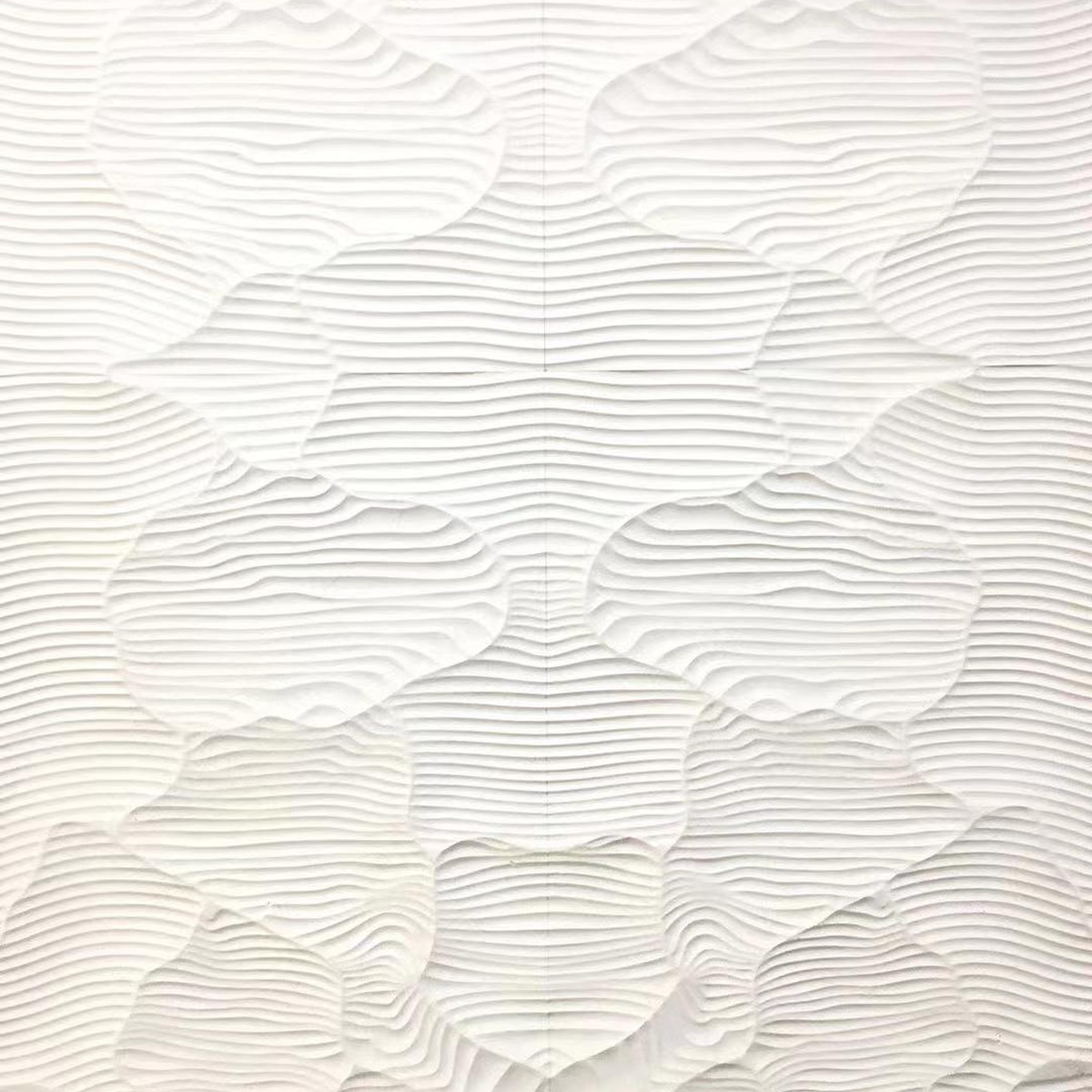 White Sand Beige Linear Relief Panel — product photograph