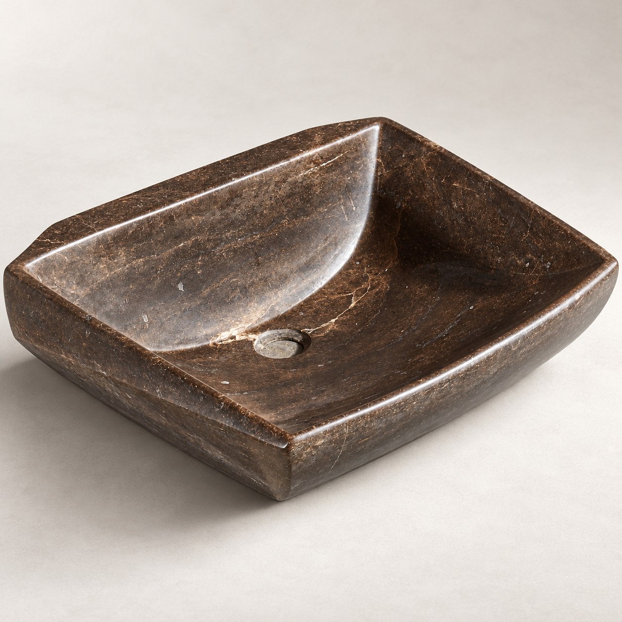 Black Coffee Marble Basin