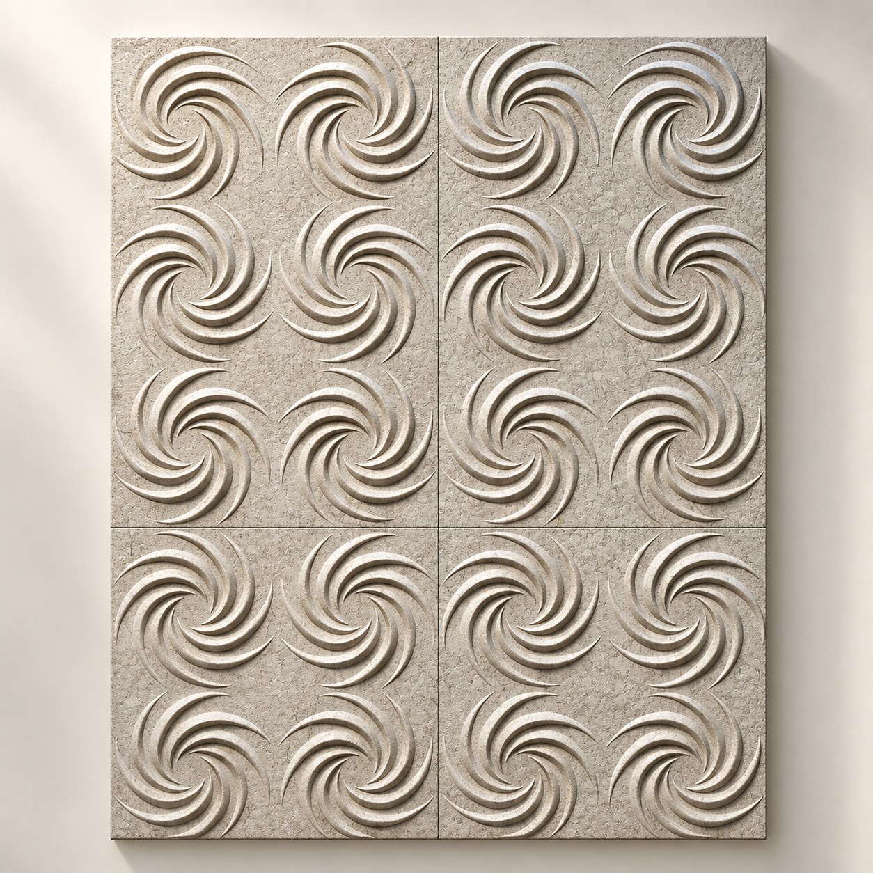 Golden Sand Beige Swirl Panel, styled product view
